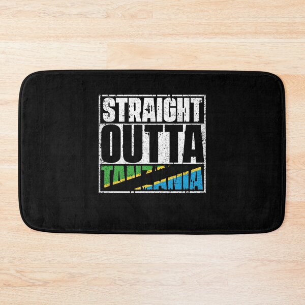 Item preview, Straight Outta Tanzania Flag designed and sold by CosmoKitsch.