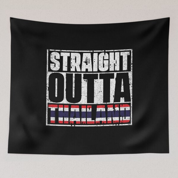 Item preview, Straight Outta Thailand Flag designed and sold by CosmoKitsch.
