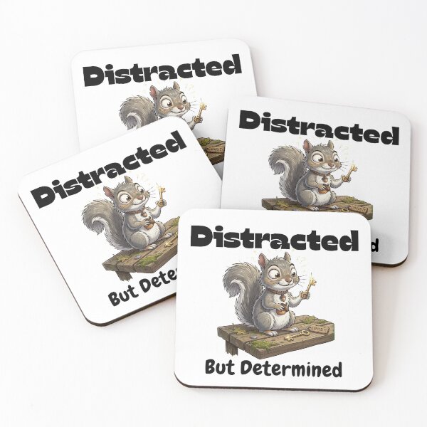 Item preview, Distracted But Determined - Silly Squirrel designed and sold by LAJdesigns.