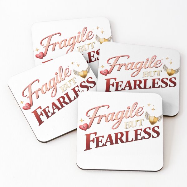 Item preview, Fragile But Fearless Heart and Strength Quote designed and sold by JagrDesigns.