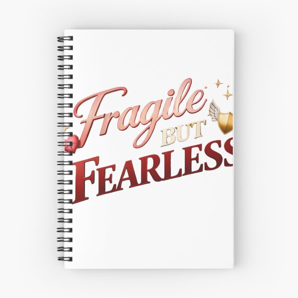 Item preview, Fragile But Fearless Heart and Strength Quote designed and sold by JagrDesigns.
