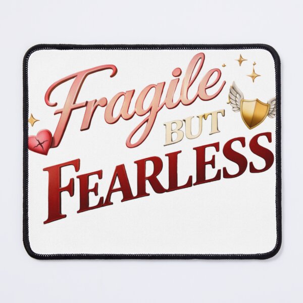 Item preview, Fragile But Fearless Heart and Strength Quote designed and sold by JagrDesigns.