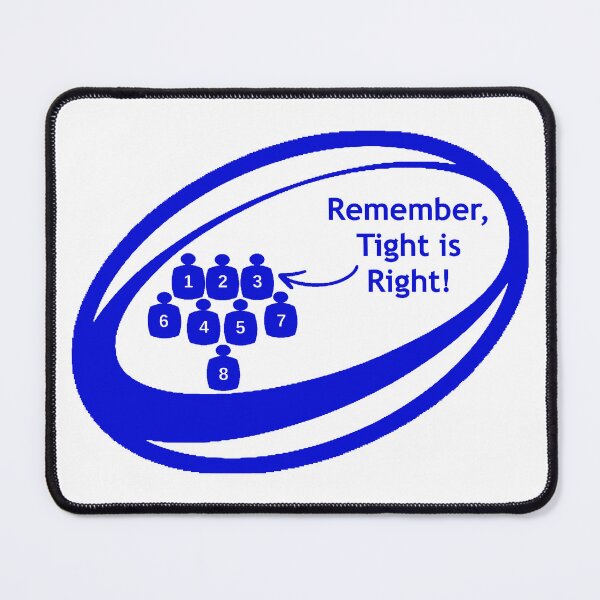 Item preview, Remember: Tight is Right (Blue/White) designed and sold by Troedgwyn Designs.