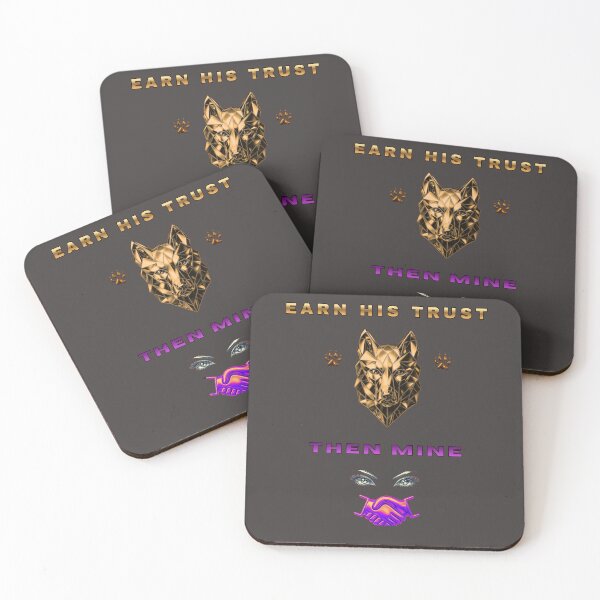Item preview, Earn His Trust Then Mine – German Shepherd Loyalty Quote designed and sold by InkWaveX.