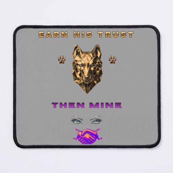 Item preview, Earn His Trust Then Mine – German Shepherd Loyalty Quote designed and sold by InkWaveX.