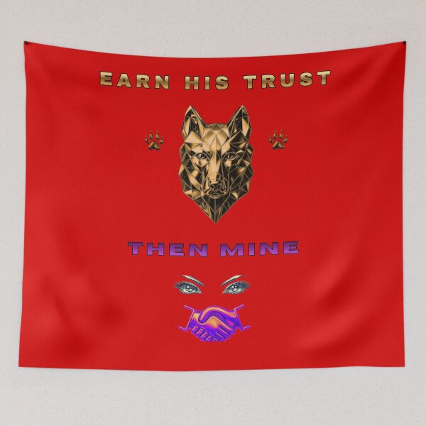 Item preview, Earn His Trust Then Mine – German Shepherd Loyalty Quote designed and sold by InkWaveX.