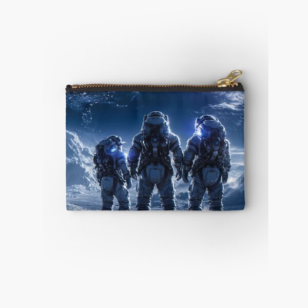 Item preview, Astronauts Standing on Alien World Facing Earthrise Sci fi Art fot Mens designed and sold by lematworks.