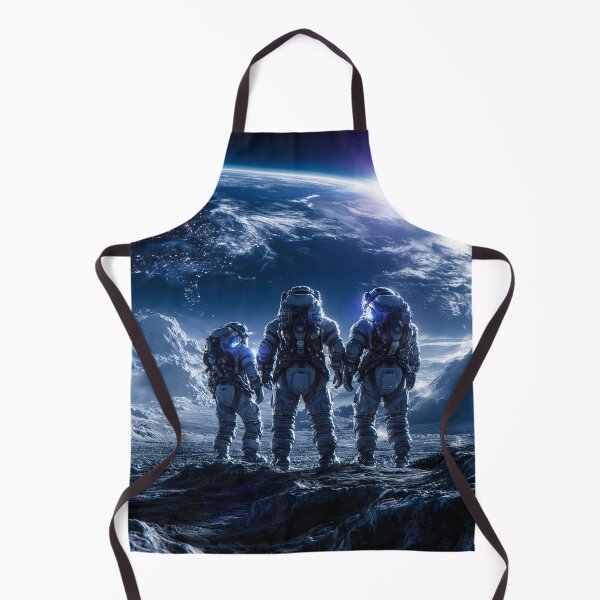 Item preview, Astronauts Standing on Alien World Facing Earthrise Sci fi Art fot Mens designed and sold by lematworks.