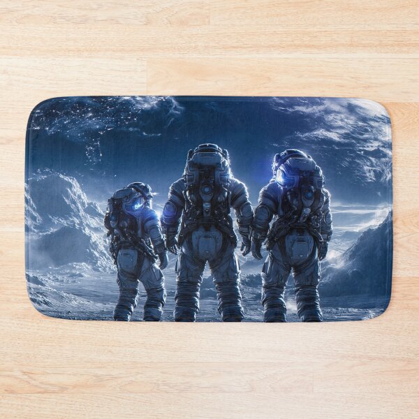 Item preview, Astronauts Standing on Alien World Facing Earthrise Sci fi Art fot Mens designed and sold by lematworks.