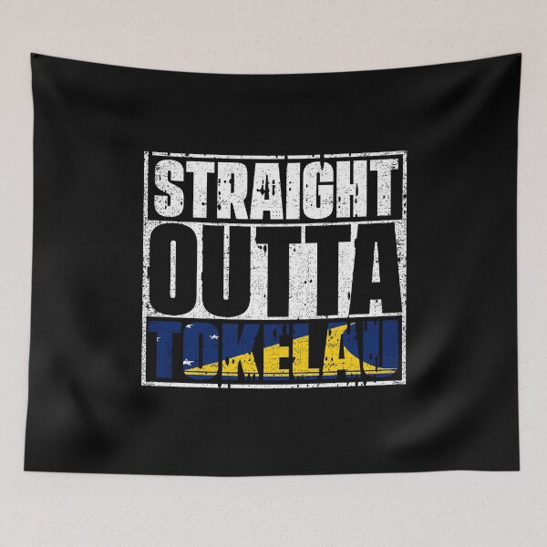 Item preview, Straight Outta Tokelau Flag designed and sold by CosmoKitsch.