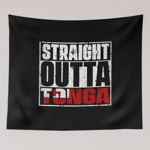 Item preview, Straight Outta Tonga Flag designed and sold by CosmoKitsch.