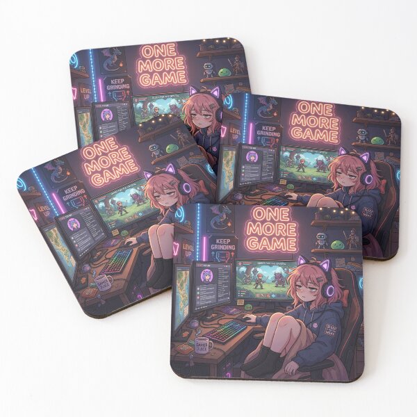 Item preview, One More Game – Late Night Gamer Girl designed and sold by DeV11.