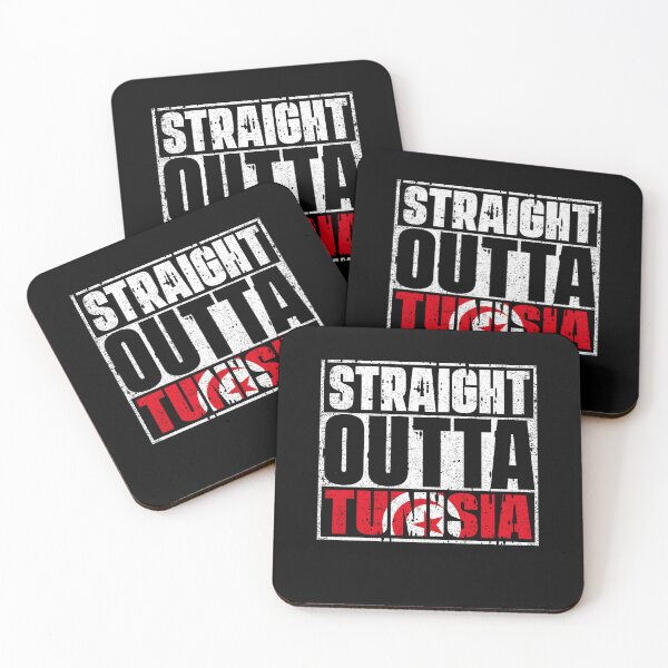 Item preview, Straight Outta Tunisia Flag designed and sold by CosmoKitsch.