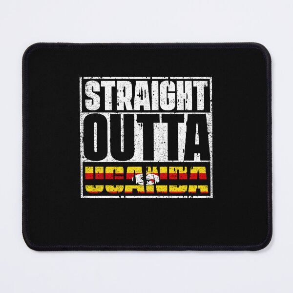 Item preview, Straight Outta Uganda Flag designed and sold by CosmoKitsch.