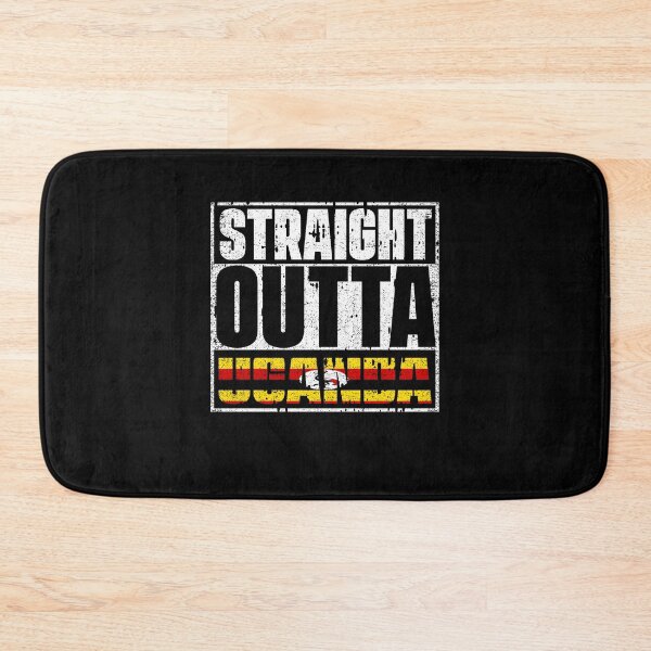 Item preview, Straight Outta Uganda Flag designed and sold by CosmoKitsch.