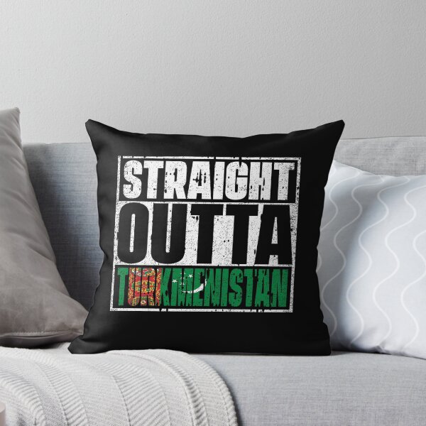 Item preview, Straight Outta Turkmenistan Flag designed and sold by CosmoKitsch.