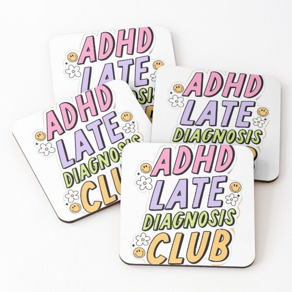 Item preview, ADHD Late Diagnosis Club Retro Aesthetic Sticker designed and sold by Siriusvibes.