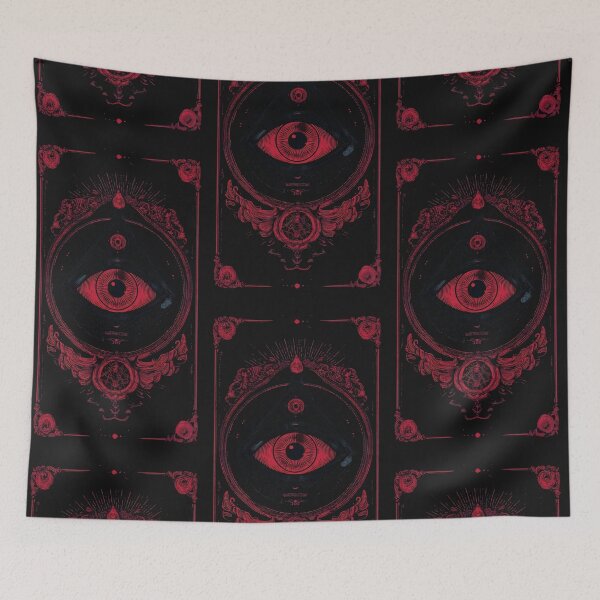 Item preview, Crimson Occult Ritual: Tarot-Style All-Seeing Eye designed and sold by SepboiStudioMerch.