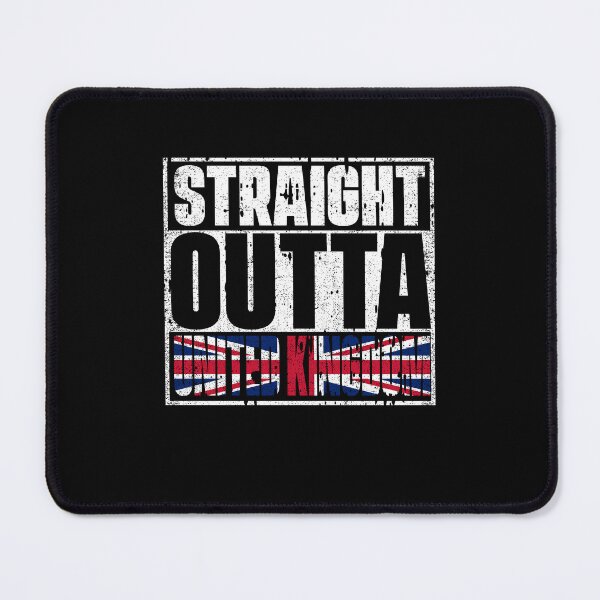 Item preview, Straight Outta United Kingdom Flag designed and sold by CosmoKitsch.