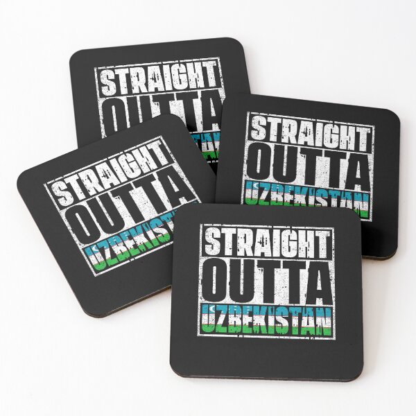 Item preview, Straight Outta Uzbekistan Flag designed and sold by CosmoKitsch.