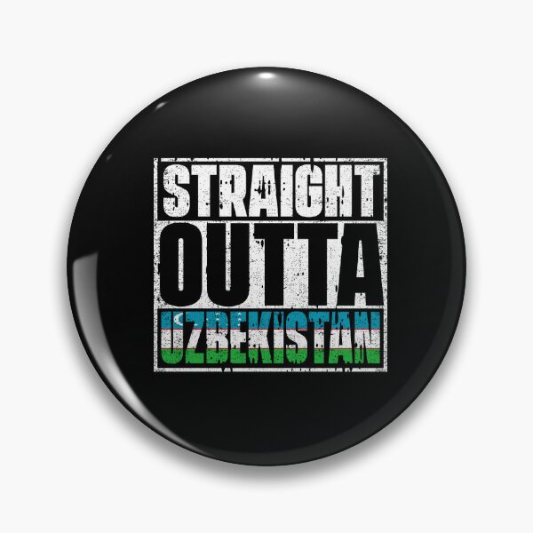 Item preview, Straight Outta Uzbekistan Flag designed and sold by CosmoKitsch.
