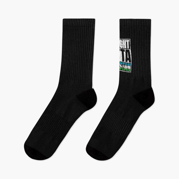 Item preview, Straight Outta Uzbekistan Flag designed and sold by CosmoKitsch.