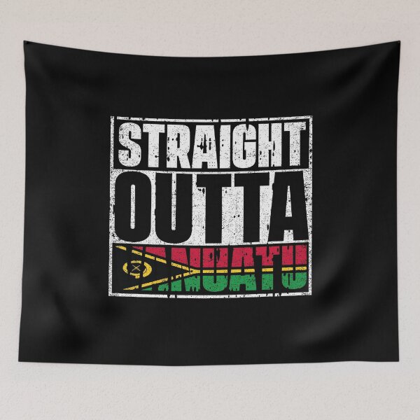 Item preview, Straight Outta Vanuatu Flag designed and sold by CosmoKitsch.