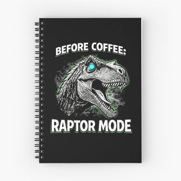 Item preview, Before Coffee Raptor Mode Velociraptor Dinosaur Graphic designed and sold by Syrupulse.