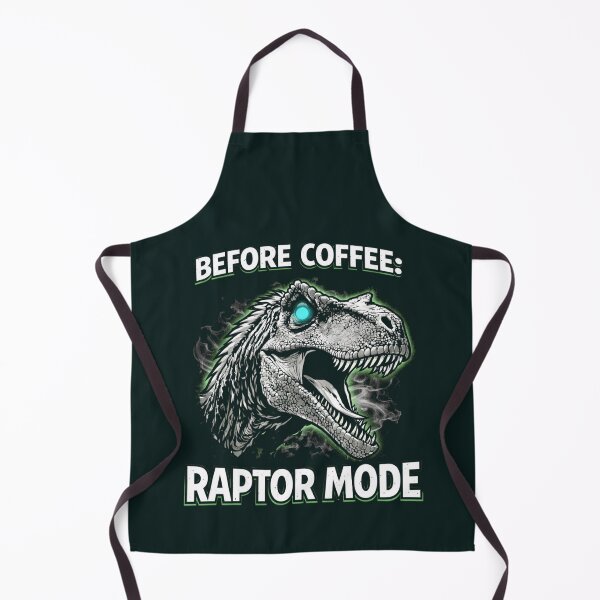 Item preview, Before Coffee Raptor Mode Velociraptor Dinosaur Graphic designed and sold by Syrupulse.