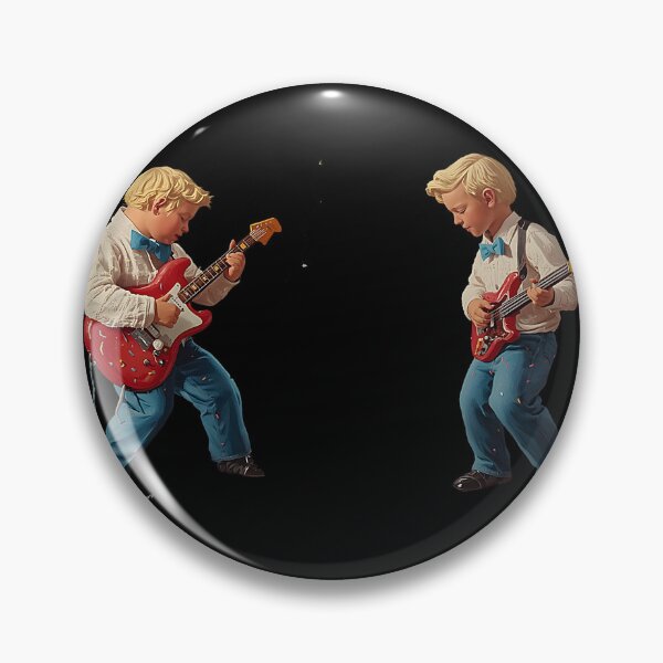 Item preview, Young Boys Playing Electric Guitars designed and sold by Creatby7030.