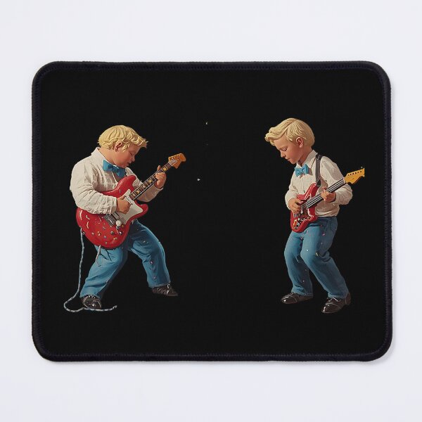Item preview, Young Boys Playing Electric Guitars designed and sold by Creatby7030.