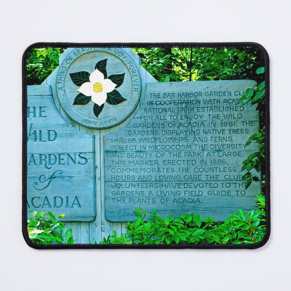 Item preview, Wooden Signpost, The Wild Gardens of Acadia National Park, Bar Harbor, Maine, 1995 designed and sold by AMacGPhilly.