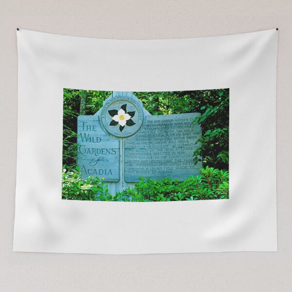 Item preview, Wooden Signpost, The Wild Gardens of Acadia National Park, Bar Harbor, Maine, 1995 designed and sold by AMacGPhilly.