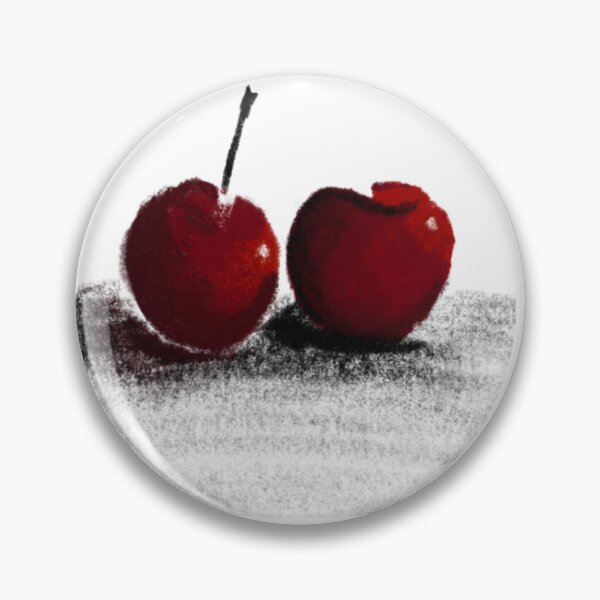 Item preview, Aesthetic Red Cherries - Minimalist Oil Style Art designed and sold by IO Soul Spaces.