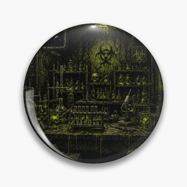 Item preview, Toxic Laboratory Scene – Dark Biohazard Experiment Art designed and sold by DrizzyV.