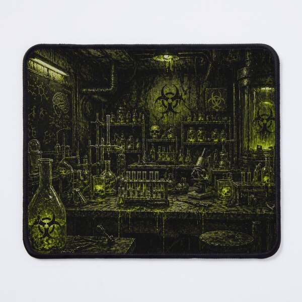Item preview, Toxic Laboratory Scene – Dark Biohazard Experiment Art designed and sold by DrizzyV.
