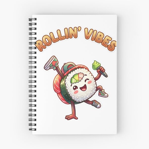 Item preview, Rollin’ Vibes Breakdancing Sushi Sticker – Kawaii Hip Hop Food Art designed and sold by Vibe Glue.