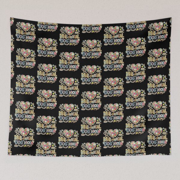 Item preview, Millennial Dog Mom Floral Heart Design designed and sold by Betsytiptoe.