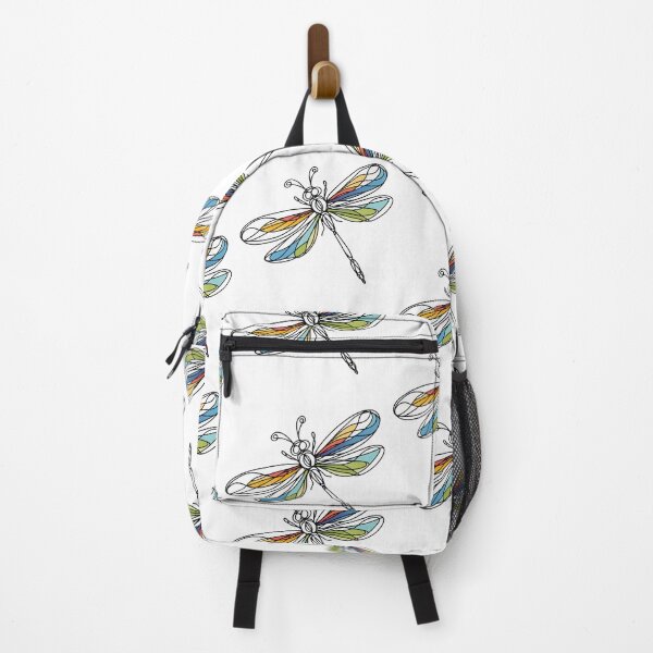 Item preview, Colorful Dragonfly Line Art – Stained Glass Style Illustration designed and sold by SoulTreasures.