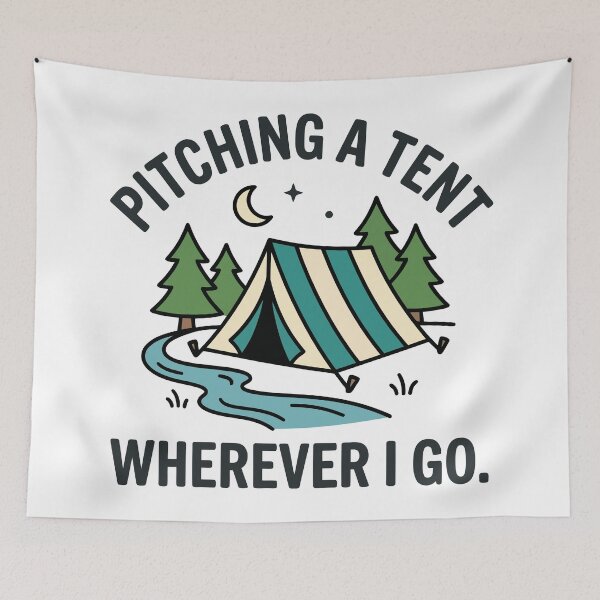 Item preview, Pitching a tent designed and sold by Amir Faysal.