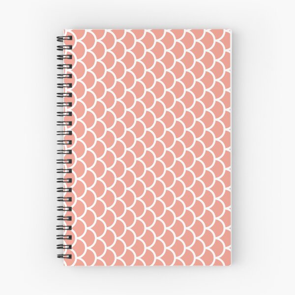 Item preview, Coral And White Fish Scales Pattern designed and sold by pattern-archive.