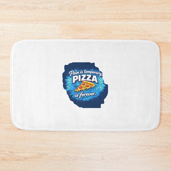 Item preview, Pain Is Temporary, Pizza Is Forever – Funny Pizza Slice Design designed and sold by GCCloverCo.