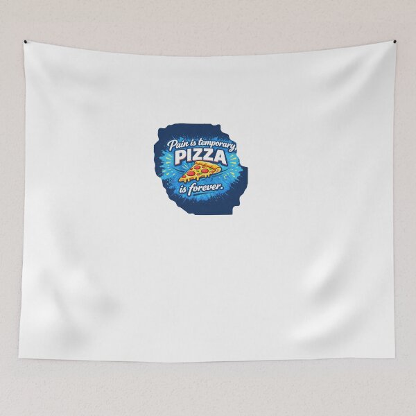 Item preview, Pain Is Temporary, Pizza Is Forever – Funny Pizza Slice Design designed and sold by GCCloverCo.