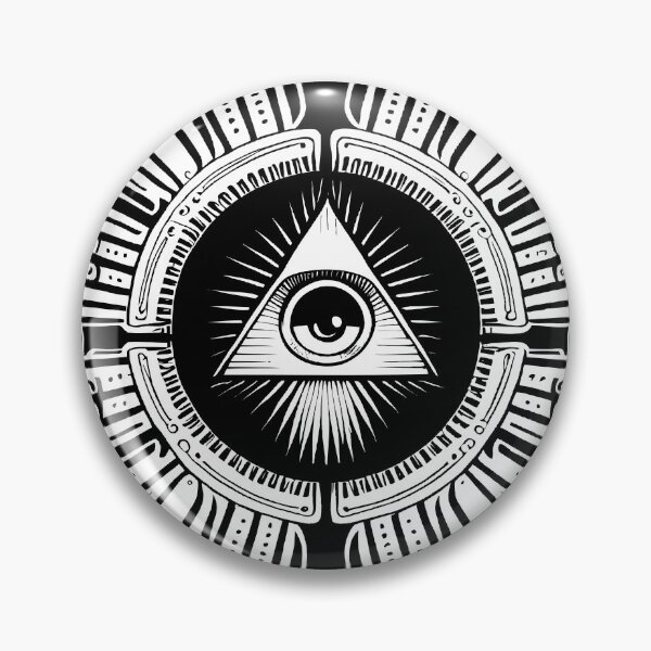 Item preview, All-Seeing Eye Mechanical Mandala Circle — Sacred Geometry Occult Art designed and sold by Arcanum Visus.