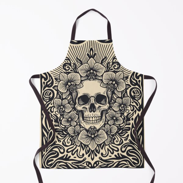 Item preview, Vintage Gothic Floral Skull Dark Academia Botanical Art designed and sold by Cipher & Soul.