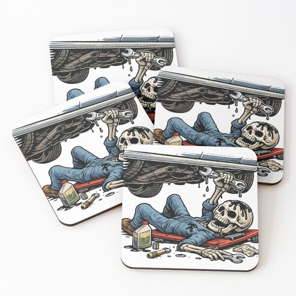 Item preview, Dead Mechanic Cartoon designed and sold by GeaSupplyStudio.