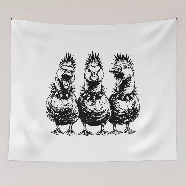 Item preview, Goose Punk Rock Geese Mohawk Spiked Collar Emo Goth Bird designed and sold by gunaone-design.