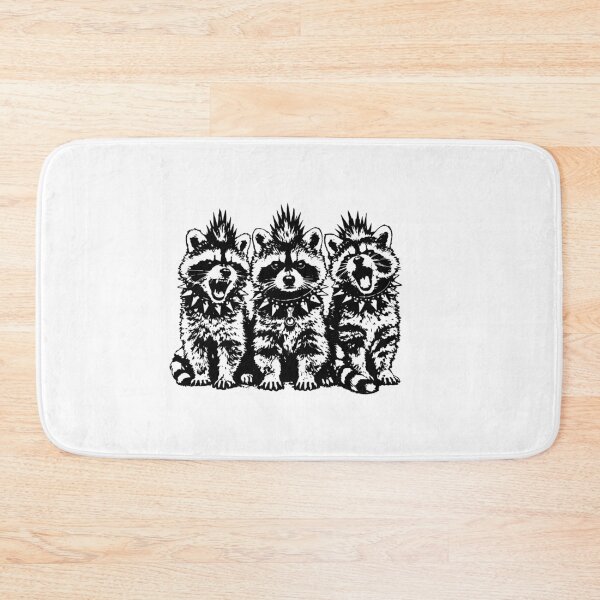 Item preview, Punk Rock Raccoons Mohawk Spiked Collar Emo Goth Animal designed and sold by gunaone-design.