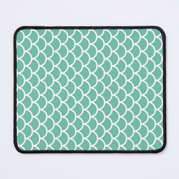 Item preview, Pastel Green And White Fish Scales Pattern designed and sold by pattern-archive.