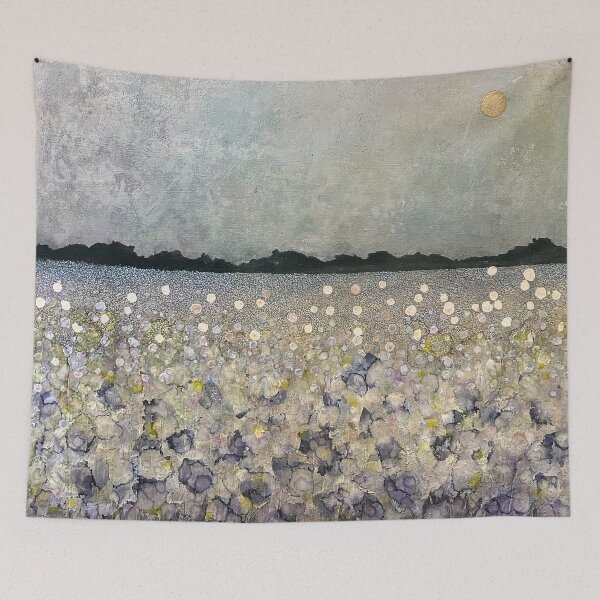 Item preview, Flowers, Mountains, Moonlight designed and sold by ErinJoslynFINEART.
